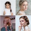 AUAUY 50 Pcs Star Hair Clips, Y2K Silver Star Snap Hair Clips, Non-slip Metal Snap Barrettes, Hollow Star Hair Clips, Smooth and Frosted Hairpin Set Vintage Punk Hair Accessories for Women and Girls