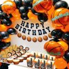 Adecortalk Basketball Happy Birthday Banner Basketball Birthday Party Decorations for Boys Basketball Party Supplies Sports Theme Party Decorations Basketball Birthday Sign