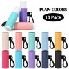 Sureio 10 Pack Lip Balm Holder Keychain Compact Clip On lipstick Holder Lip Gloss Holder Keychain(Earth Tones)(Bright Colors)
