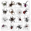 Casciybo 10 Sheets Halloween Spider Web Temporary Tattoos for kids Adults, Realistic Spider Fake Tattoo Stickers Halloween Cosplay Party Favors, Halloween Gifts Goodie Bag Fillers