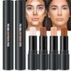 evpct 4 Colors Contour Stick Makeup Set Concealer Stick Cream Contouring Contour Palette Makeup Kit for Beginners Nose Bronzer Stick Liquid Contour Face Highlighter Makeup contorno maquillaje 01+03