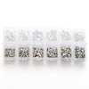 Zealer 1800pcs Crystals AB Nail Art Rhinestones Round Beads Top Grade Flatback Glass Charms Gems Stones for Nails Decoration Crafts Eye Makeup Clothes Shoes 300pcs Each (Mix SS3 6 10 12 16 20)