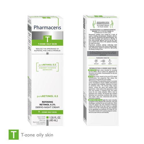 Pharmaceris pureRETINOL 0.3 Refining Retinol 0.3% Dermo-Night Cream