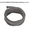 Stanbroil Wood Stove Gasket, 1/2" x 84" Graphite Impregnated Fiberglass Rope Seal and High-Temperature Cement Gasket Kit Replacement for Wood Stoves Door
