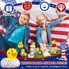 Sratte 48 Pieces DIY Rubber Ducks White Blank Rubber Ducks Bath Mini Ducks for Pool Bathtub Baby Party Favors Kids Birthday Gifts