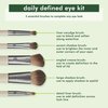 EcoTools Daily Defined Eye Makeup Brush Kit, Travel Friendly, Versatile Eye Makeup Looks, Convenient Makeup Tools On-The-Go, For Eyeshadow & Eye Liner, Eco-Friendly Makeup Brushes, 6 Piece Set