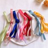 20Pcs Long Hair Ribbon DIY Ribbon Hair Tie Hair Wrap Ribbon Color Hair Rope Ribbon Band 2M Hair Braids Ribbon Colorful Ribbons Bow Hair Tie for Hair Bows, Dance, Floral Designs, Wrapping, Sewing