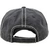 Funky Junque Distressed Baseball Cap Vintage Dad Hat - Mama Bear Lace (Black)