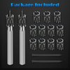 EEEkit 15 Pack Rotary Spot Weld Cutter Sets Double Sided, 3/8" HSS Spot Weld Cutter Remover Drill Bits Hex Sheet Metal Hole Cutter Remover for Power Drill Spot Welding