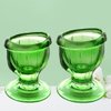 2activelife (Set of 2 Eye Wash Cups with Storage Container | Eye Cleaner Solution for Tired Eyes, Eyestrain, Makeup, and Dust | Eye-Shaped Rim for Eye Rinse and Cleansing. - Green