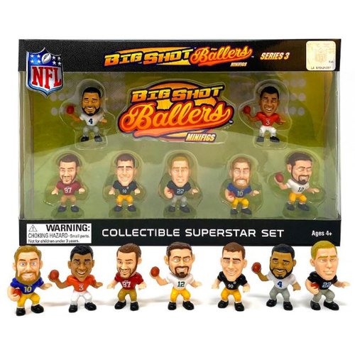 Party Animal NFL TeenyMates 2022 Mini Big Shot Baller Gift Set Series 3 Superstar Collector Gift Box Set
