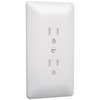 Taymac 2000W Masque 2000 1-Gang Decorator Style Wallplate, Paintable Duplex Outlet Cover, White (1-Pack)