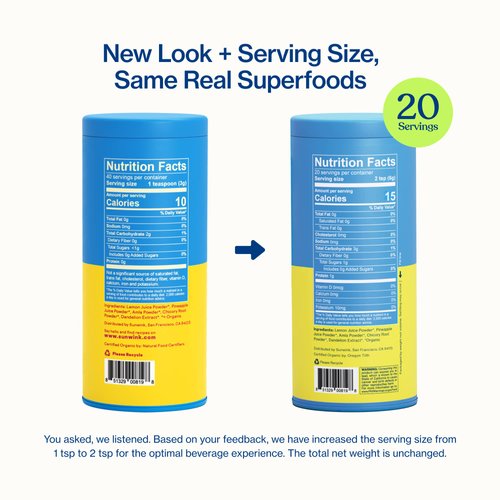 Sunwink Digestion Lemonade Superfood Powder | Lemonade Powder for Detox & Debloat | Organic Superfood Powder with Chicory Root, Amla, Dandelion | Supports Digestive & Gut Health | 4.2oz, 20 Servings