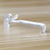 Valance Clips 10pcs 3'' Window Blinds Hidden Clip Clear Plastic for Horizontal Blinds Valance Retainer Holder