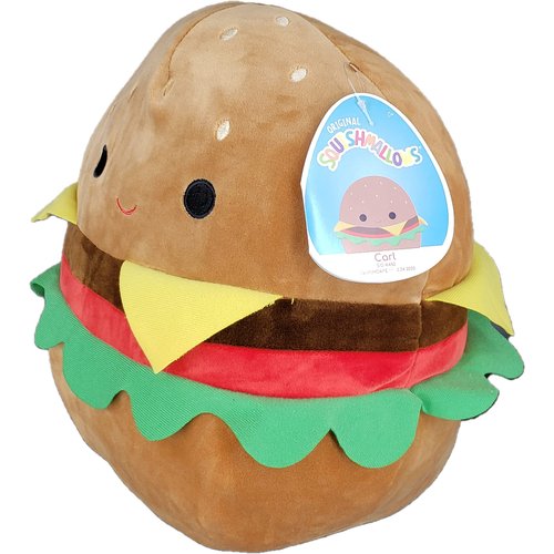 SQUISHMALLOW KellyToys - 8 Inch (20cm) - Carl The Cheeseburger - Super Soft Plush Toy Animal Pillow Pal Buddy Stuffed Animal Birthday Gift