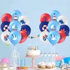 45 Pieces Nautical Balloons Nautical Party Latex Balloons Decorations Anchor Sailboat Decorations for Kids Boys Birthday Baby Shower Party Supplies