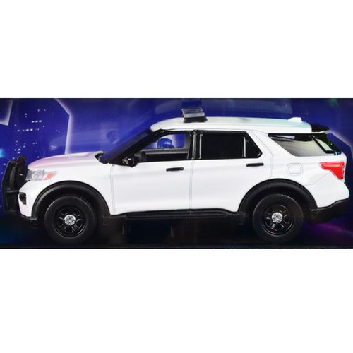 2022 Police Interceptor Utility Plain White Law Enforcement and Public Service Series 1/43 Diecast Model Car by Motormax 79496W