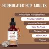 MaryRuth Organics USDA Organic Mushroom Complex Liquid Drops | Herbal Supplement | Immune Support | Cognitive Function | Stress Relief | Vegan | Non-GMO | 30 Servings
