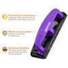 Bostitch Office EZ Squeeze Reduced Effort 3-Hole Punch, 12 Sheets, Purple
