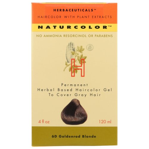 naturcolor Haircolor - Goldenrod Hair Dye, 4 Fl Oz (6D)