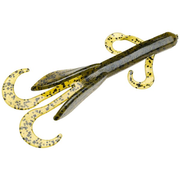 Strike King (GH4-46) Game Hawg 4 Soft Bait Fishing Lure, 46 - Green Pumpkin, 4", 6 Appendages for Maximum Action