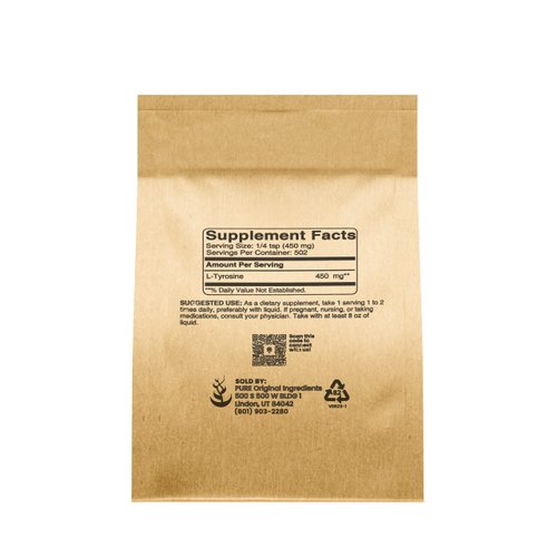 Pure Original Ingredients L-Tyrosine (8oz) Powder Supplement, Non-Essential Amino Acid