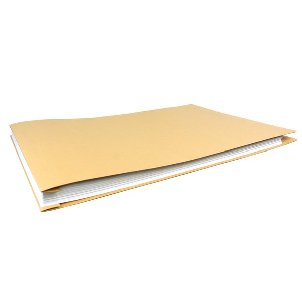 11x17 Report Cover Pressboard Binder Paperboard Panels Includes Fold-Over Metal Fastener Wofford Khaki Single Unit