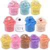 12 Pack Butter Slime Kit for Girls Boys, with Blue Slime, Ice Cream, Peach Slime ect.Scented Slime Party Favors for Kids, Soft & Non-Sticky, Putty Slime Stress Relief Toys for Kids Girls Boys