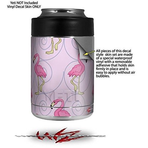 Flamingos on Pink - Decal Style Skin Wrap fits Yeti Rambler Colster and RTIC Can (Cooler NOT Included)