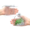 Mudder 50 Pack Organza Gift Bags Wedding Party Favor Bags Jewelry Pouches Wrap, 4 x 4.72 Inches (Silver Grey)