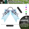 WILLBOND 20 Pieces Soccer Hair Bows Elastic Soccer Ball Hair Tie Accessories Sports Hair Band for Women Player Football Party(Multicolor)