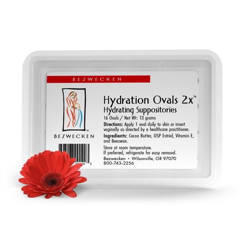 Bezwecken – Hydration Ovals 2x – 16 Extra Strength Oval Suppositories - Professionally Formulated to Alleviate Vaginal Dryness in Menopausal Women - Safe & Natural