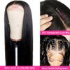 LRSICAL 5x5 HD Transparent Lace Front Wigs Human Hair Pre Plucked with Baby Hair 180% Density Brazilian Straight Human Hair Wigs for Black Women Full and Thick(Straight Wig, 18 Inch)
