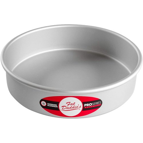 Fat Daddio's Anodized Aluminum Round Cake Pan, 8 x 2 Inch