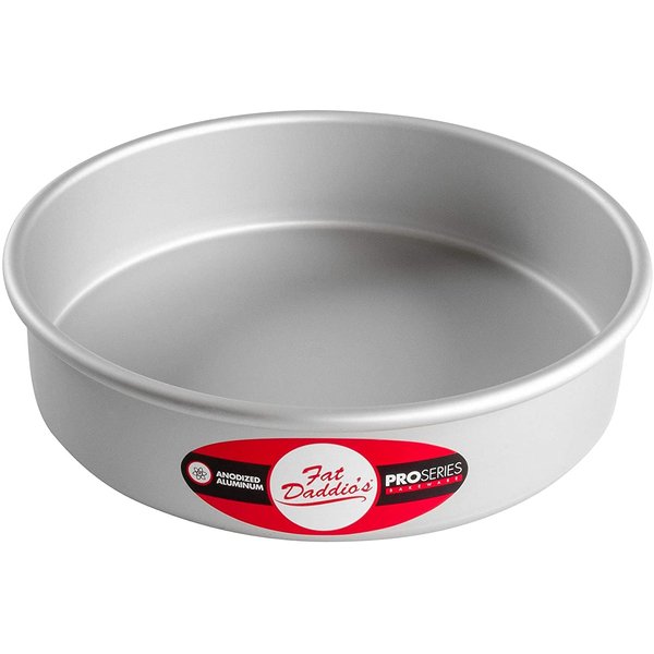 Fat Daddio's Anodized Aluminum Round Cake Pan, 8 x 2 Inch