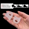 Welnove - 10 Pack Toe Separators Gel Toe Spacers Bunion Corrector（1st/2nd Toe) and Spreader for Bunions, Overlapping Toes and Drift Pain Relief Pads - Clear
