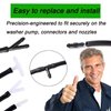 Windshield Washer Hose Kit - 4 Meter Universal Washer Fluid Hose with 12 Pcs Hose Connectors, Suitable for Most Windshield Washer Nozzle Installation, Connect Car Water Pump and Nozzles