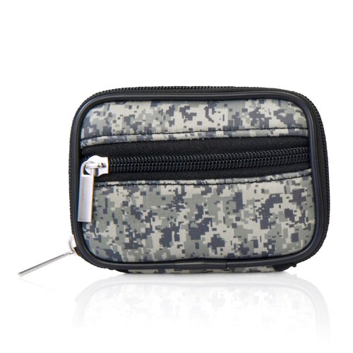 Made Easy Kit Pill Case - Medicine Organizer Box with Removable Seven-Day Vitamin & Supplement – Compact Travel Ready Dispenser in Pouch Holder with Zippered Pocket (Urban Camo)