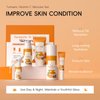 Vitamin C Turmeric Skincare Gift Set for Women, Christmas Gift Set for Girls Women, Skin Care Set with Cleanse, Toner, Serum, Eye Cream, Face Cream, Hydrating Travel Skin Care Routine Kit for Women