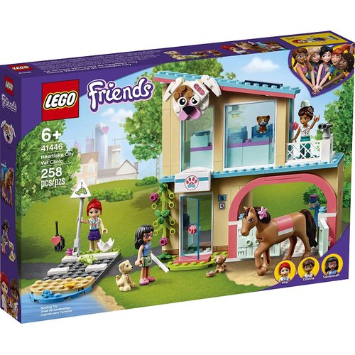 LEGO Friends Heartlake City Vet Clinic 41446 Building Kit; Animal Rescue Toy Makes a Great-Value Christmas, Holiday or Birthday Gift for Kids Who Love Vet Clinic Pretend Play, New 2021 (258 Pieces)