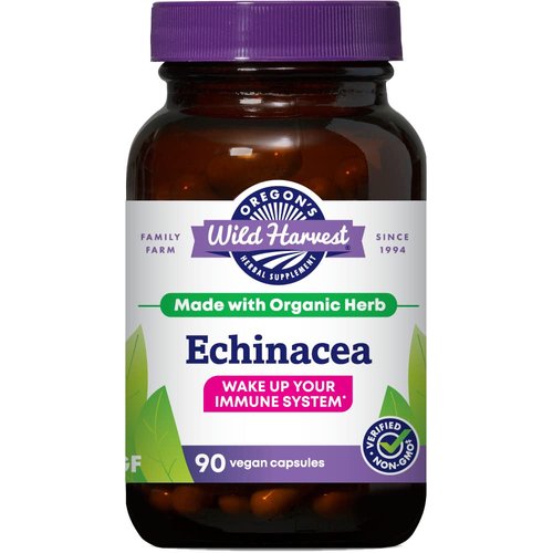 Oregon's Wild Harvest Echinacea Organic Herbal Supplement, 90 Count