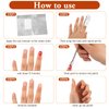 100 Pcs Foil Nail Wraps Nail Polish Remover Soak Off Foils Cotton Pads Gel Polish Remover with Pre-attached Lint Free Pad Gel Nail Polish Remover Wraps for Removing Nail Polish