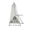 Amlong Crystal 2.5 inch Optical Glass Triangular Prism for Teaching Light Spectrum Physics and Photo Photography Prism, 60mm