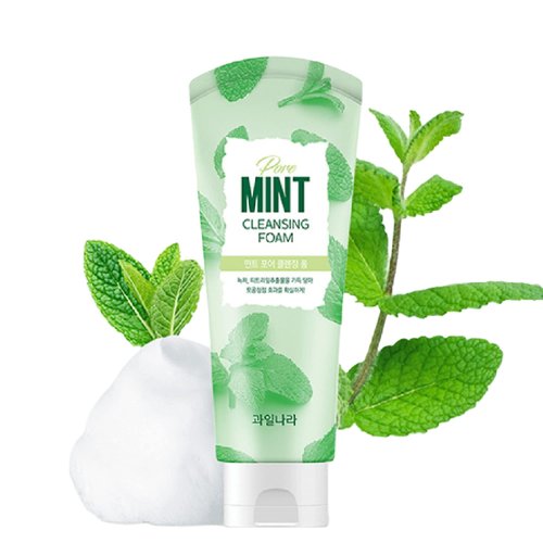 GASHINA STORY Mint Pore Korean Face Wash Cleansing Foam (Renewal), Korean Facial Cleanser Refresh Acne Prone Skin 130g/4.58oz Kwailnara (1 Pack)