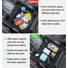 PIMCAR Center Console Organizer Upgrade Flocked Liner Interior Compatible with Dodge RAM 1500 2500 3500 2019-2024 2025 ABS Plastic Material Shell Armrest Box Insert Tray Accessories