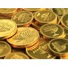 The Dreidel Company Hanukkah Chocolate Gelt, Milk Chocolate Coins, Made in Israel, Kosher Certified Cholov Yisroel Chanukah Coins Box, 0.42 oz each (Single, 24 Mesh Bags)