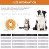 IEUUMLER Inflatable Recovery Dog Collar, Protective Donut Cone, Adjustable Soft Collar for Dog and Cat After Surgery Prevent from Biting & Scratching EU002 (Orange, M)