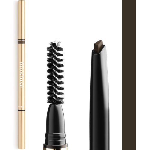 Browluxe Eye Brow Pencil, Ultra Thin Precision Eyebrow Pencil, Long Lasting, Waterproof Eyebrow Makeup, Nourishing Brow Definer Pencil in Shade Cocoa