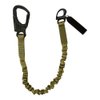 Fusion Tactical Military and Police Helo Lanyard - 2ft Elastic Bungee with Snap Hook Shackle, 23kN - Coyote Brown, 24 inches