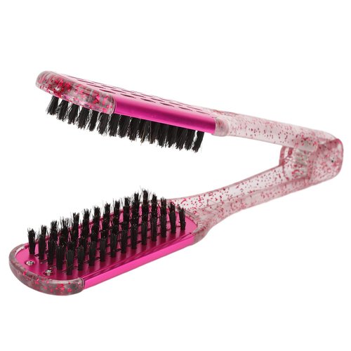 Hair Straightening Comb Double Sided Hair Brush, Anti Static Hair Straightening Splint Comb Hair Straightener Clamp Brush Styling Tool, Clamp Brush For Straightening Hair